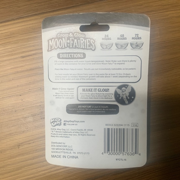 NWT Alley Oop! Grow & Glow Moon Fairies - Picture 2 of 4